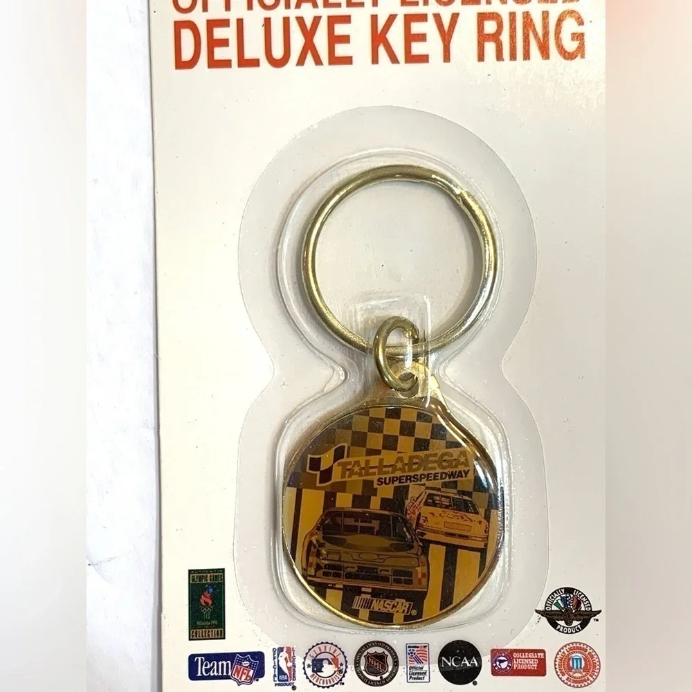 3 Vintage NASCAR Keychains NEW SEALED Kyle Petty Ernie Irvin Talladega Speedway